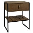 Ver imagem 1 de Mesa de Cabeceira James com Gaveta - Woodmel com Pés Pretos