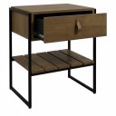 Ver imagem 2 de Mesa de Cabeceira James com Gaveta - Woodmel com Pés Pretos