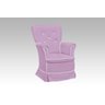 Poltrona Amamentação Sofia Fixa com Puff - Lilás/Branco - 2