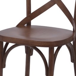  Cadeira de Madeira Maciça Katrina Cross Encosto e Assento Anatômico - Imbuia - 4