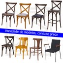 Ver imagem 6 de Cadeira de Madeira Maciça Katrina Cross Encosto e Assento Anatômico - Imbuia