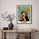 Ver imagem 2 de Quadro Carta Tarot La Force - Frida 24x18cm:madeira Preta
