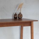 Ver imagem 5 de Conjunto Mesa Bancada com 2 Banquetas Moema em Madeira Castanho