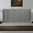 Ver imagem 2 de Cabeceira Cama Box Casal King Donna 193cm Suede Cinza - Desk Design