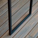 Ver mais imagens de Mesa Bistro Alta 100cm Tampo Madeira Peroba com 120cm x 60cm Estilo Industrial - ÉdeCasaMóveis                                                 