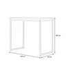 Mesa Bistro Alta 100cm Tampo Madeira Peroba com 120cm x 60cm Estilo Industrial - ÉdeCasaMóveis                                                  - 11
