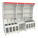 Ver imagem 5 de Expositor De Ração Pet Box (vitrine Prateleira Balcão Cães) - Branco