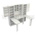 Ver imagem 4 de Armário Multifuncional Ateliê M1 Estação Trabalho Costura - Branco