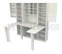 Ver imagem 5 de Armário Multifuncional Ateliê M1 Estação Trabalho Costura - Branco