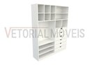 Ver imagem 6 de Armário Arara Gaveta Samara M4 100% Mdf (closet / Colmeia) - Branco