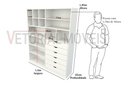 Ver imagem 2 de Armário Arara Gaveta Samara M4 100% Mdf (closet / Colmeia) - Branco