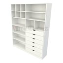 Ver imagem 1 de Armário Arara Gaveta Samara M4 100% Mdf (closet / Colmeia) - Branco