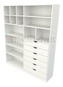 Ver imagem 1 de Armário Arara Gaveta Samara M4 100% Mdf (closet / Colmeia) - Branco