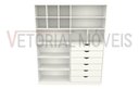 Ver imagem 3 de Armário Arara Gaveta Samara M4 100% Mdf (closet / Colmeia) - Branco