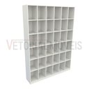 Ver imagem 3 de Armário Colmeia M8 100% Mdf (closet Lojas Roupas Expositor) - Branco