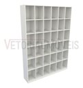 Ver imagem 3 de Armário Colmeia M8 100% Mdf (closet Lojas Roupas Expositor) - Branco