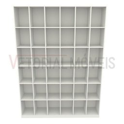 Armário Colmeia M8 100% Mdf (closet Lojas Roupas Expositor) - Branco - 5