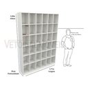 Ver imagem 4 de Armário Colmeia M8 100% Mdf (closet Lojas Roupas Expositor) - Branco