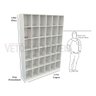 Armário Colmeia M8 100% Mdf (closet Lojas Roupas Expositor) - Branco - 4