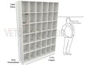 Ver imagem 4 de Armário Colmeia M8 100% Mdf (closet Lojas Roupas Expositor) - Branco