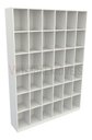 Ver imagem 1 de Armário Colmeia M8 100% Mdf (closet Lojas Roupas Expositor) - Branco