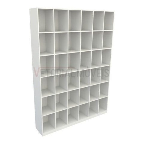 Armário Colmeia M8 100% Mdf (closet Lojas Roupas Expositor) - Branco