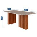 Ver imagem 7 de Conjunto de Mesa de Jantar Tampo de Vidro Off White Ester 1,80 com e 6 Cadeiras Paola Cinamomo/