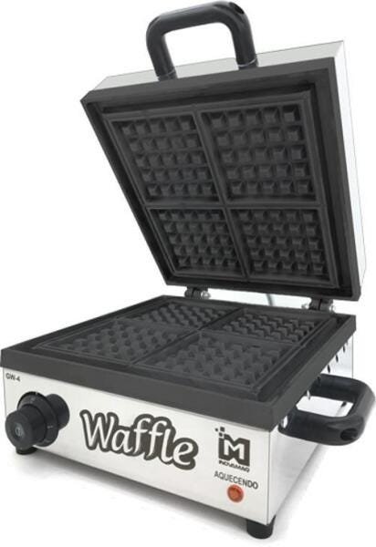 Máquina Waffles Profissional 220V Teflon - Inovamaq - 1