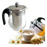 Chaleira Vidro Infusor Inox Bule 500ml Grande Cha Cafe Coador Jarra Transparente Luxo - 4