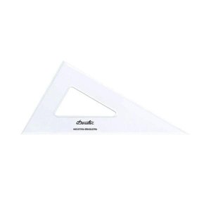 Esquadro Acrílico Trident 60° 32Cm Sem Escala 2632