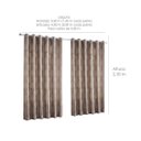 Ver imagem 4 de Cortina para Sala Quarto Blackout Jacquard 300x250cm Samoa Bege