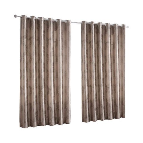 Cortina para Sala Quarto Blackout Jacquard 300x250cm Samoa Bege