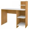 Mesa Escrivaninha Link 3 Prateleiras Carvalho/Branco - Artely - 2