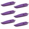 Conjunto de Barco Sushi Vem M 1l 6 Peças Tropical Polipropileno Roxo - 1