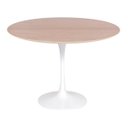Ver imagem 1 de Mesa Saarinen Redonda Freijó 150cm - Base Branca