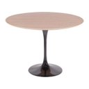 Ver imagem 1 de Mesa Saarinen Redonda Freijó 150cm - Base Preta