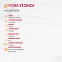 Ver imagem 6 de Mesa para Sala de Jantar Noronha 220cm Madeira com Vidro Mod Cinamomo Imbuia-off White