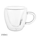 Ver imagem 1 de Xícara de Vidro Duplo Formato Coração 250ml