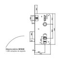 Ver imagem 2 de Fechadura Arouca Victoria Cx40 Externa Alavanca 108449/40 Z-zc
