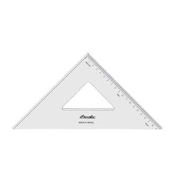 Esquadro Trident/Desetec 26 Cm 45°|45°|90° Com Escala - 1526 - 1