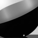 Ver imagem 6 de Luminaria de Teto Pendente Meia Lua 60 Cm Preto/branco