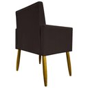 Ver imagem 4 de Kit 8 Poltronas Decorativas Mari Pé Palito Castanho - Marrom Suede