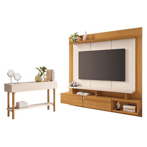 Home Suspenso Zenith Cinamomo Off White com Aparador Fiero Off White - HB Móveis