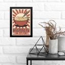 Ver imagem 1 de Quadro Comida Japonesa - Ramen 33x24cm - com Vidro:moldura Preta