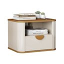 Ver imagem 5 de Conjunto com 2 Mesas de Cabeceira Suspensa Curva Buriti com Puxador de Madeira