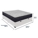 Ver imagem 5 de Cama Box com Baú Branco e Colchão Víuvo Ortobom Extra Firme Airtech