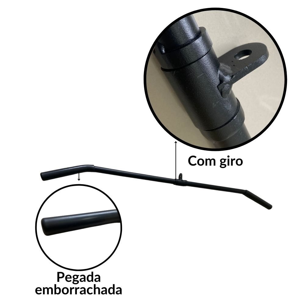 Puxador Pulley Curvo Com Giro 1,20cm - 2