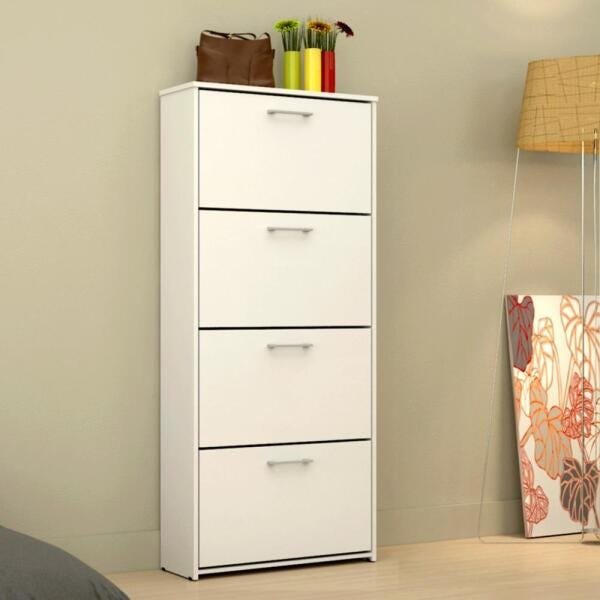 Sapateira Anne com 4 Portas - Branca - Mira Rack é ruim? Sapateira Anne com 4 Portas - Branca - Mira Rack é boa?