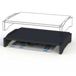 Suporte Monitor sem Gaveta Preto 35x24x64 - Stalo - 1