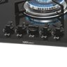 Fogão Cooktop Fischer 5 Bocas Tripla Chama Gás Mesa Vidro Preto - 4